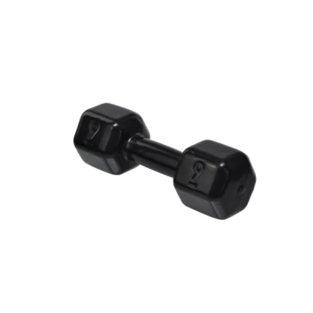 Halter Sextavado Emborrachado - Par - Preto